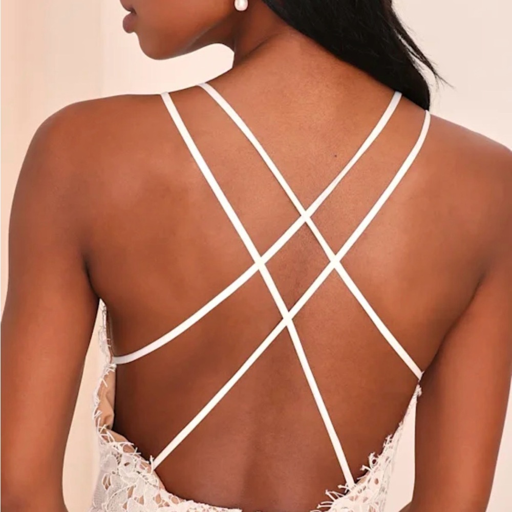 Lulu's White Lace Maxi Dress - Picture 5 of 6